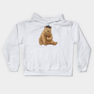 Bear Painter Paint brush Kids Hoodie